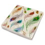 Hermia TBA4475804 Felpudo de Cristal 100% Piedra Natural, Juego de 4 Unidades, 10x10x1 cm